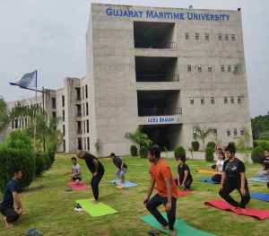 Yoga Session from Gujarat Maritime University